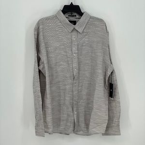 TAVIK Regular Fit Long Sleeve Gray Button Up Shirt